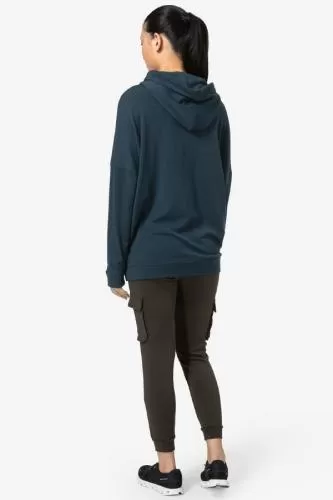 SN Super Natural W SNOW CAT HOODIE - blueberry/various