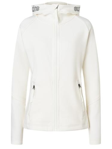 SN Super Natural W ALPINE ACTIVE HOODIE - fresh white (Grösse: L)