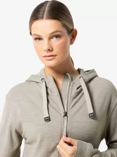 SN Super Natural W SOLUTION HOODIE - vintage khaki melange