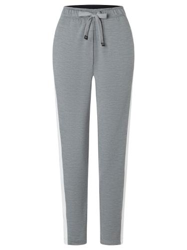 SN Super Natural W COLORADO PANTS COLORADO PANTS - cashmere grey melange/fresh white