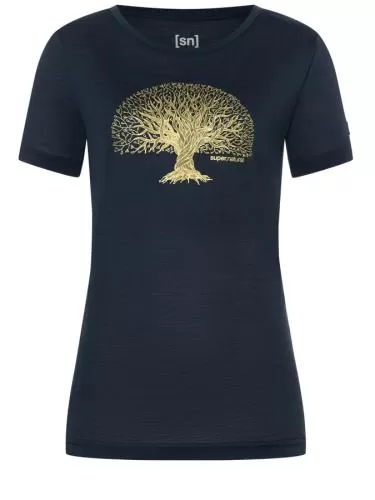 SN Super Natural W TREE OF KNOWLEDGE TEE - blueberry/gold