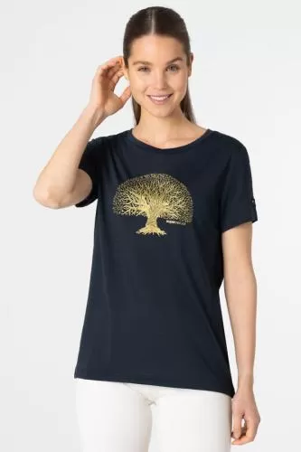 SN Super Natural W TREE OF KNOWLEDGE TEE - blueberry/gold