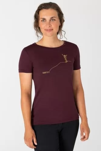 SN Super Natural W GIPFELGLÜCK TEE - wi tast/gold