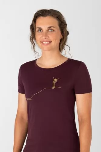SN Super Natural W GIPFELGLÜCK TEE - wi tast/gold