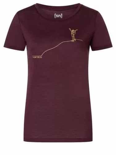 SN Super Natural W GIPFELGLÜCK TEE - wi tast/gold
