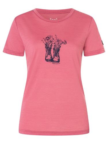 SN Super Natural W FLOWER BOOTS TEE - mauvewood/blueberry