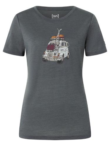 SN Super Natural W CARSKI TEE CARSKI TEE - dark shadow melange/various