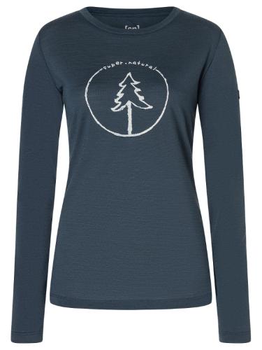 SN Super Natural W BUBBLE TREE LS - blueberry/feather grey