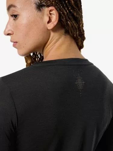 SN Super Natural W YOGA HODGEPODGE LS YOGA HODGEPODGE LS - jet black/feather grey/copper