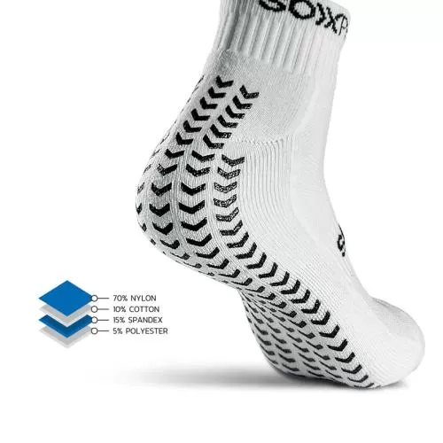 GEARXPro SOXPro Low Cut Grip Socks - white